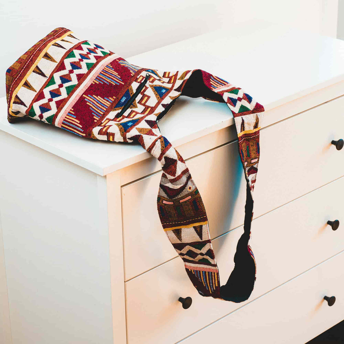 Aga’s Own Boho Umhängetasche - Festival Crossbody Handtasche für Damen, Ethnisch Baumwollschultertasche | Perfekt für Strandausflüge