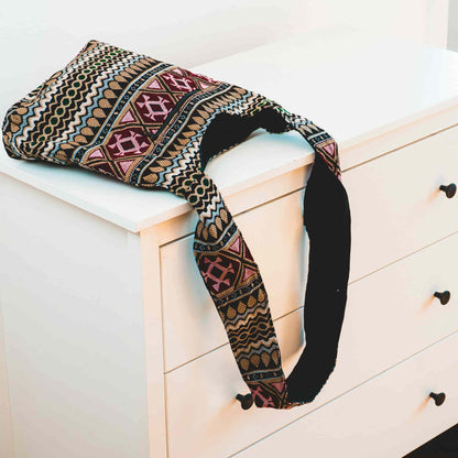 Aga’s Own Boho Umhängetasche - Festival Crossbody Handtasche für Damen, Ethnisch Baumwollschultertasche | Perfekt für Strandausflüge
