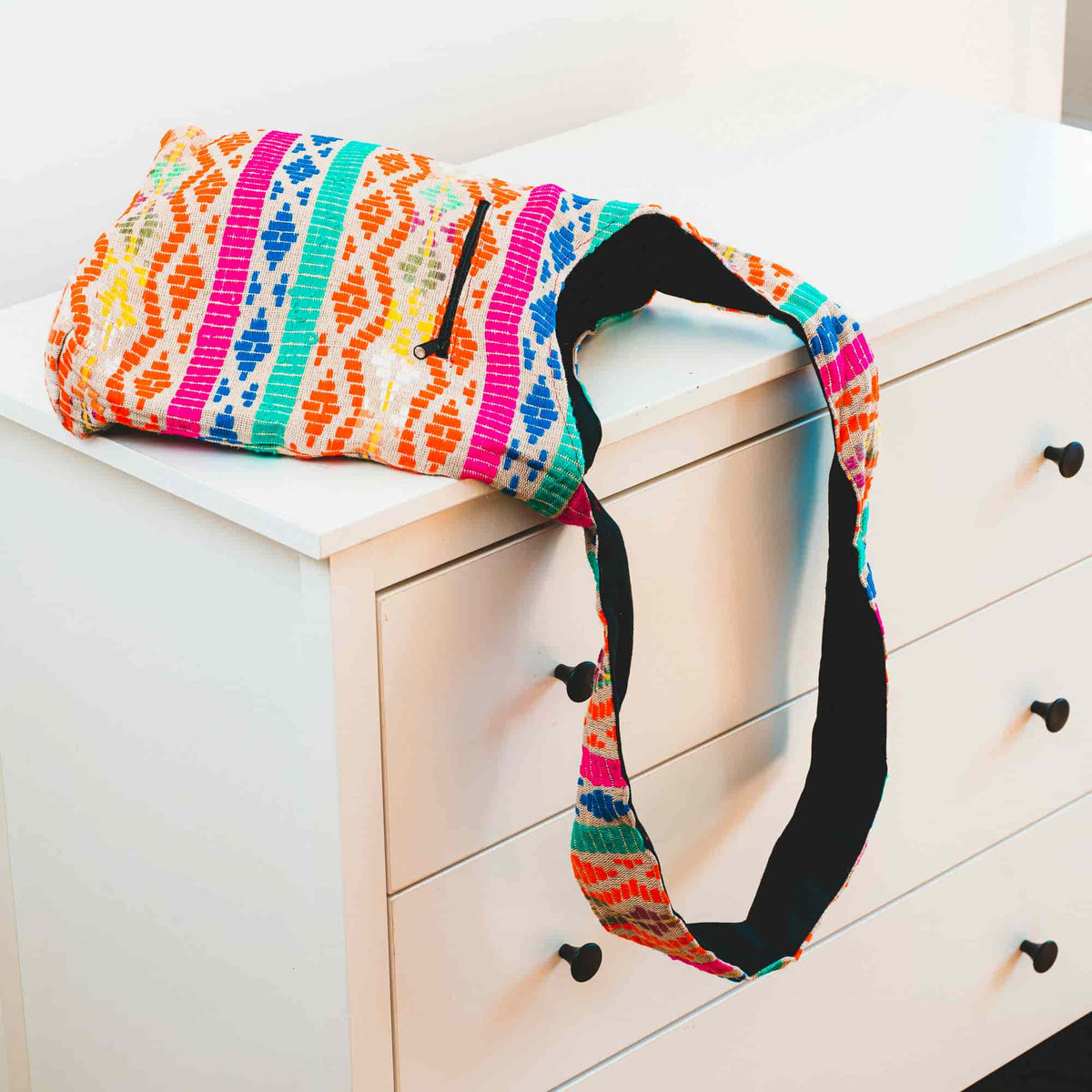 Aga’s Own Boho Umhängetasche - Festival Crossbody Handtasche für Damen, Ethnisch Baumwollschultertasche | Perfekt für Strandausflüge