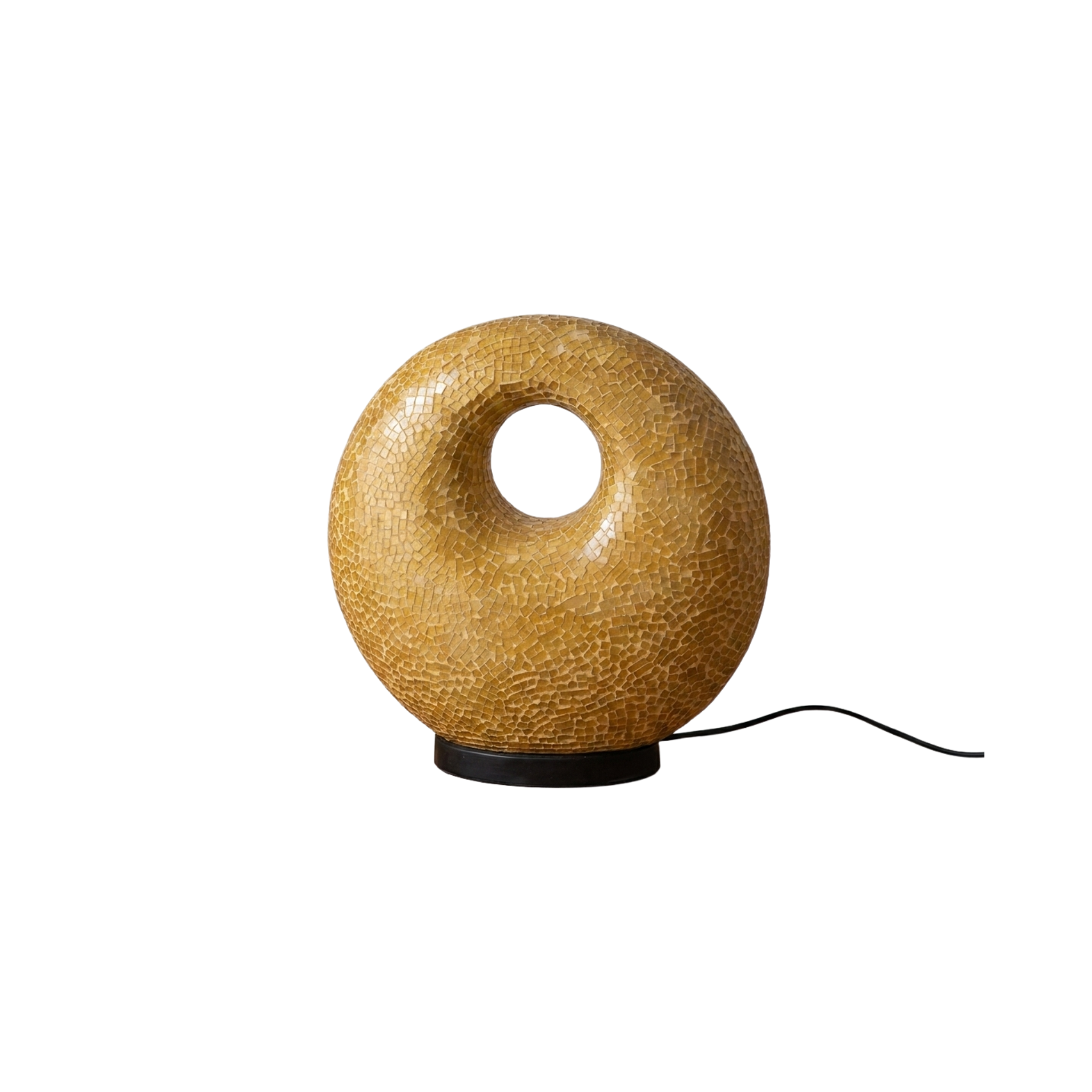 Mosaiklampe in Donut-Form