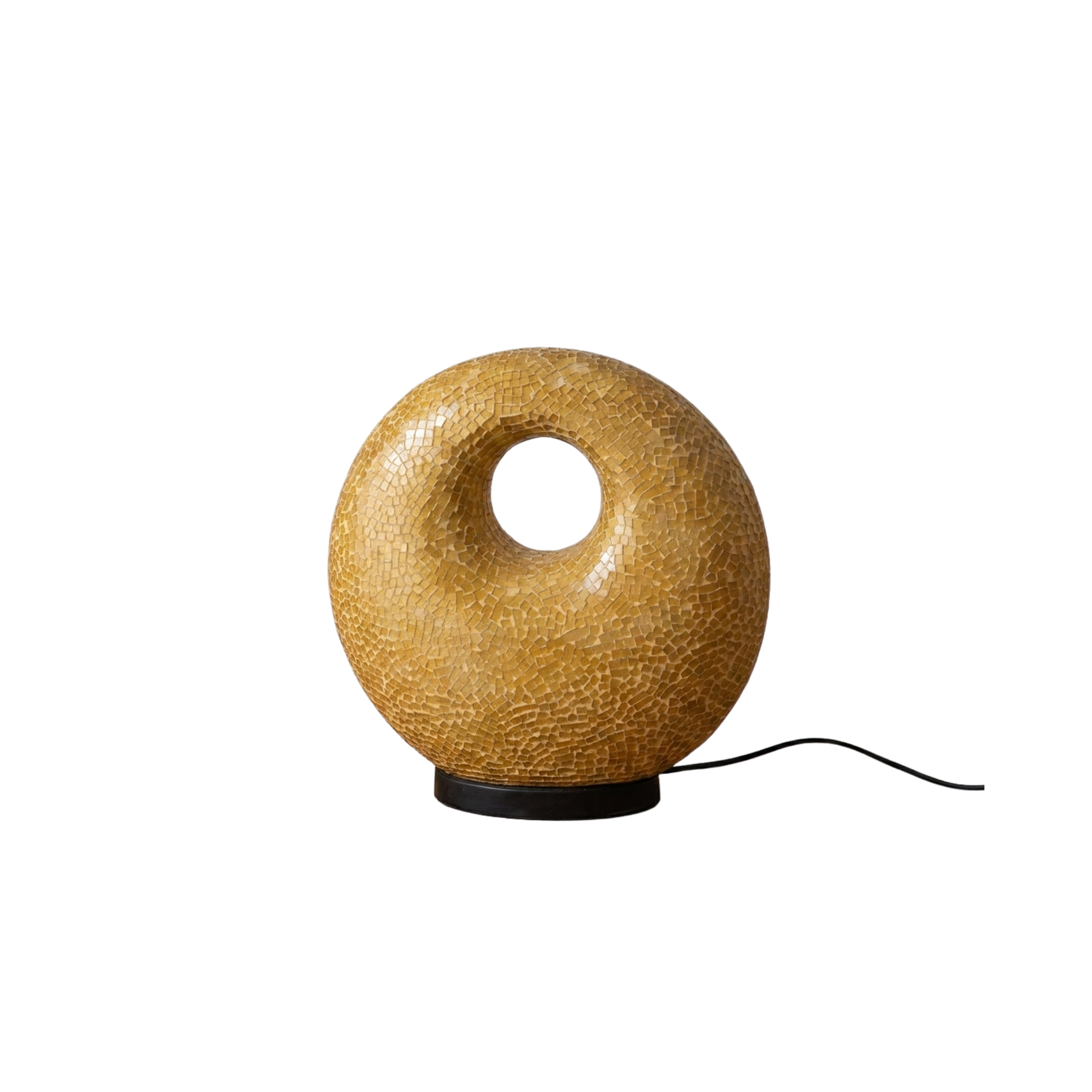 Mosaiklampe in Donut-Form