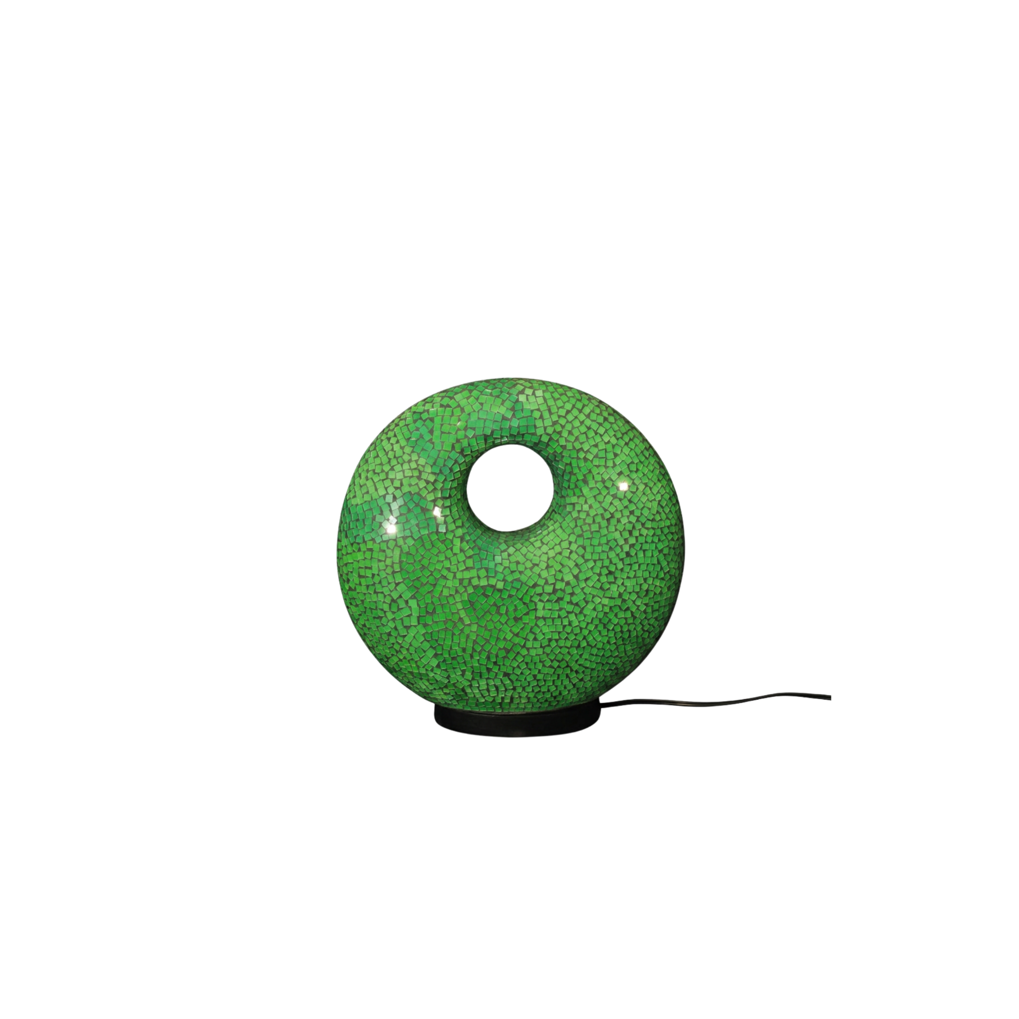 Mosaiklampe in Donut-Form
