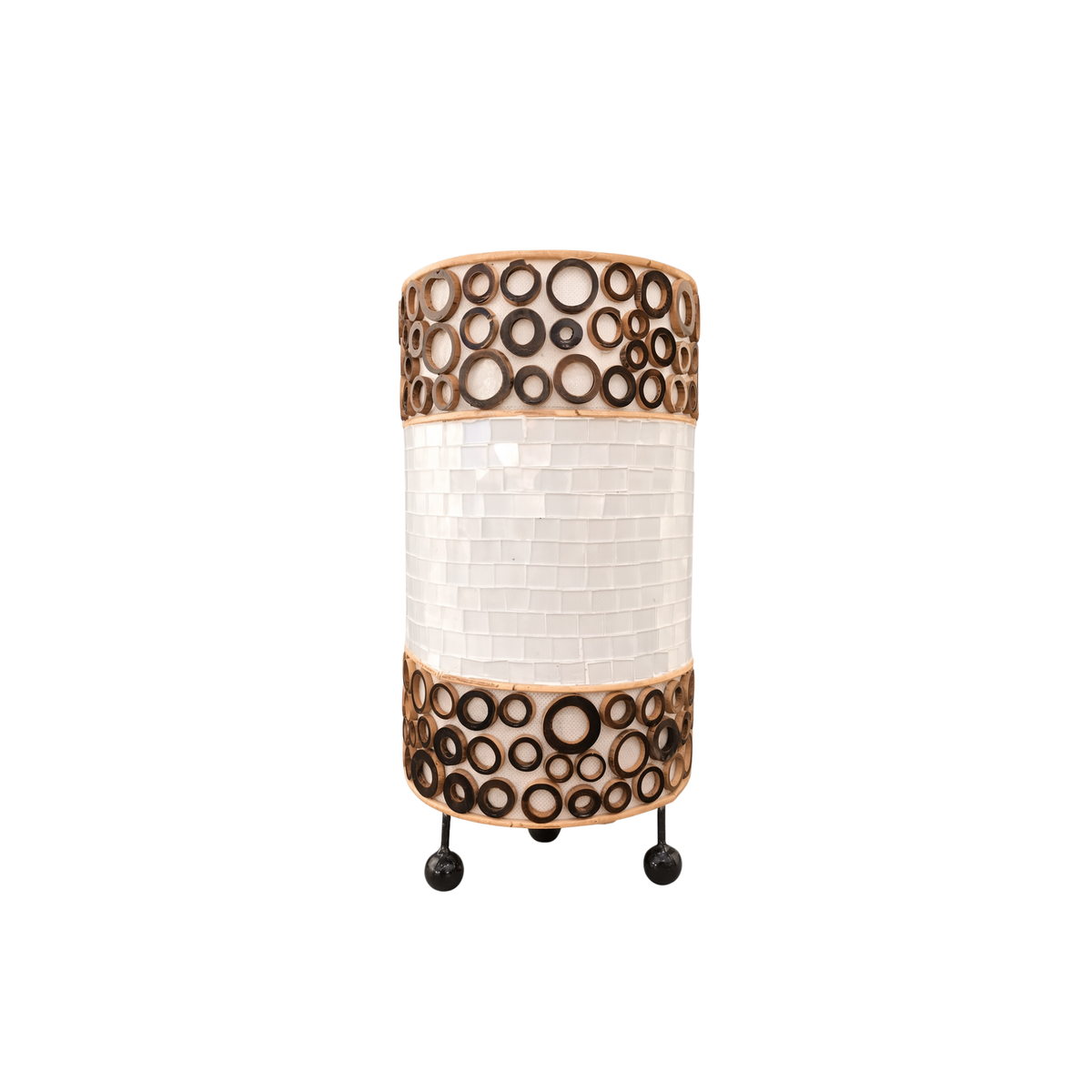 Elegante Hohe Mosaiklampen – In Gold, Rot und Weiß erhältlich, 3 Größenoptionen