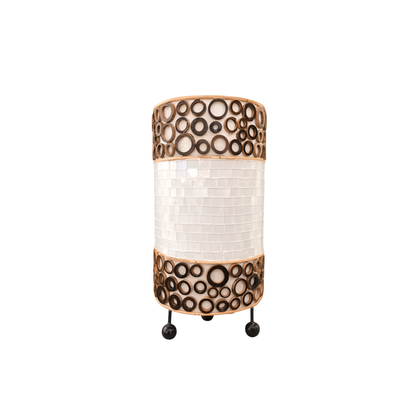 Elegante Hohe Mosaiklampen – In Gold, Rot und Weiß erhältlich, 3 Größenoptionen