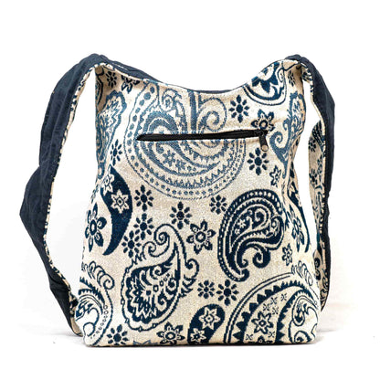 Aga’s Own Boho Umhängetasche - Festival Crossbody Handtasche für Damen, Ethnisch Baumwollschultertasche | Perfekt für Strandausflüge
