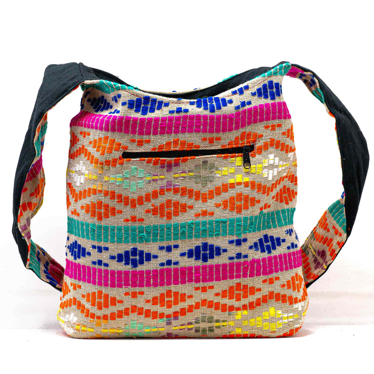 Aga’s Own Boho Umhängetasche - Festival Crossbody Handtasche für Damen, Ethnisch Baumwollschultertasche | Perfekt für Strandausflüge