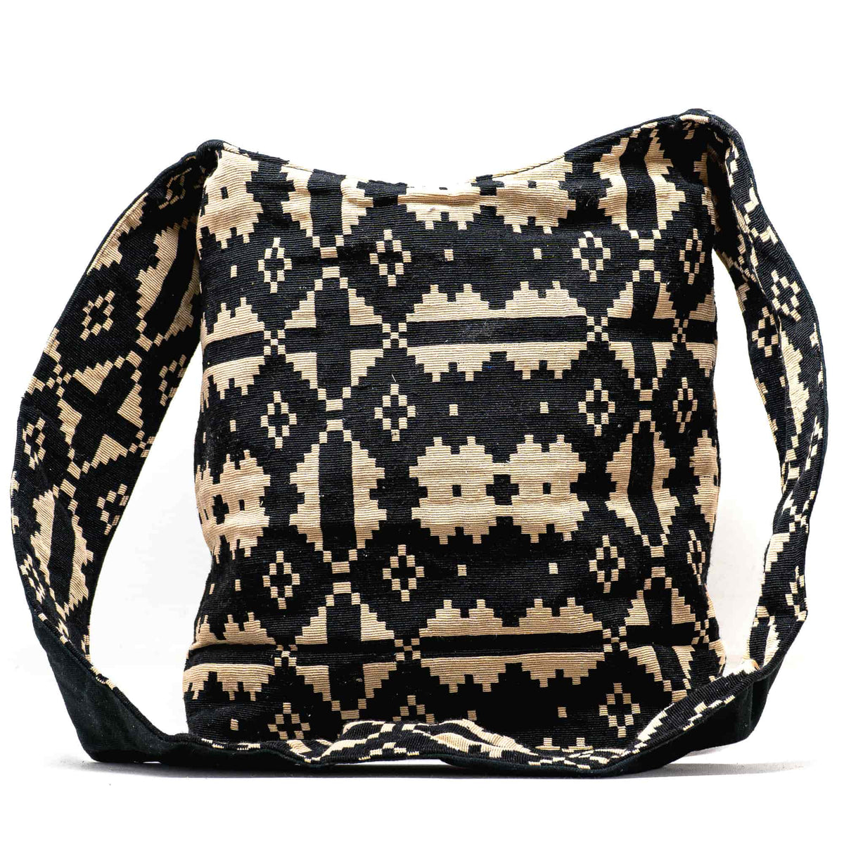 Aga’s Own Boho Umhängetasche - Festival Crossbody Handtasche für Damen, Ethnisch Baumwollschultertasche | Perfekt für Strandausflüge
