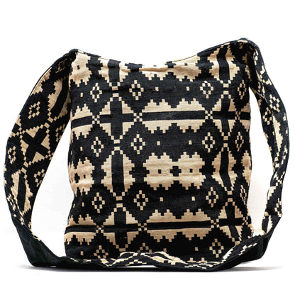 Aga’s Own Boho Umhängetasche - Festival Crossbody Handtasche für Damen, Ethnisch Baumwollschultertasche | Perfekt für Strandausflüge