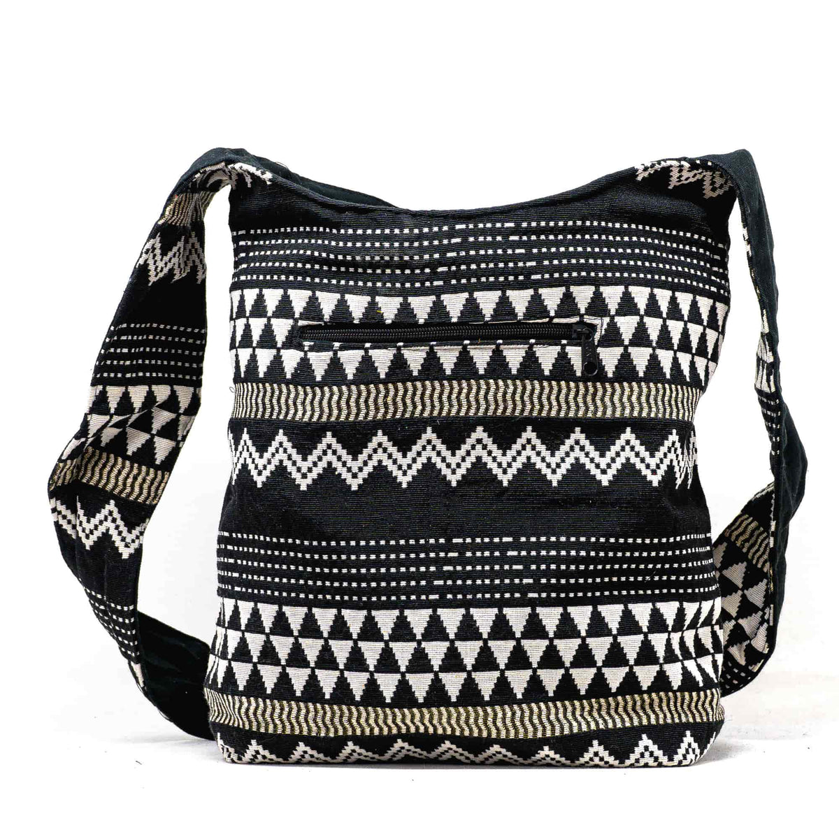 Aga’s Own Boho Umhängetasche - Festival Crossbody Handtasche für Damen, Ethnisch Baumwollschultertasche | Perfekt für Strandausflüge