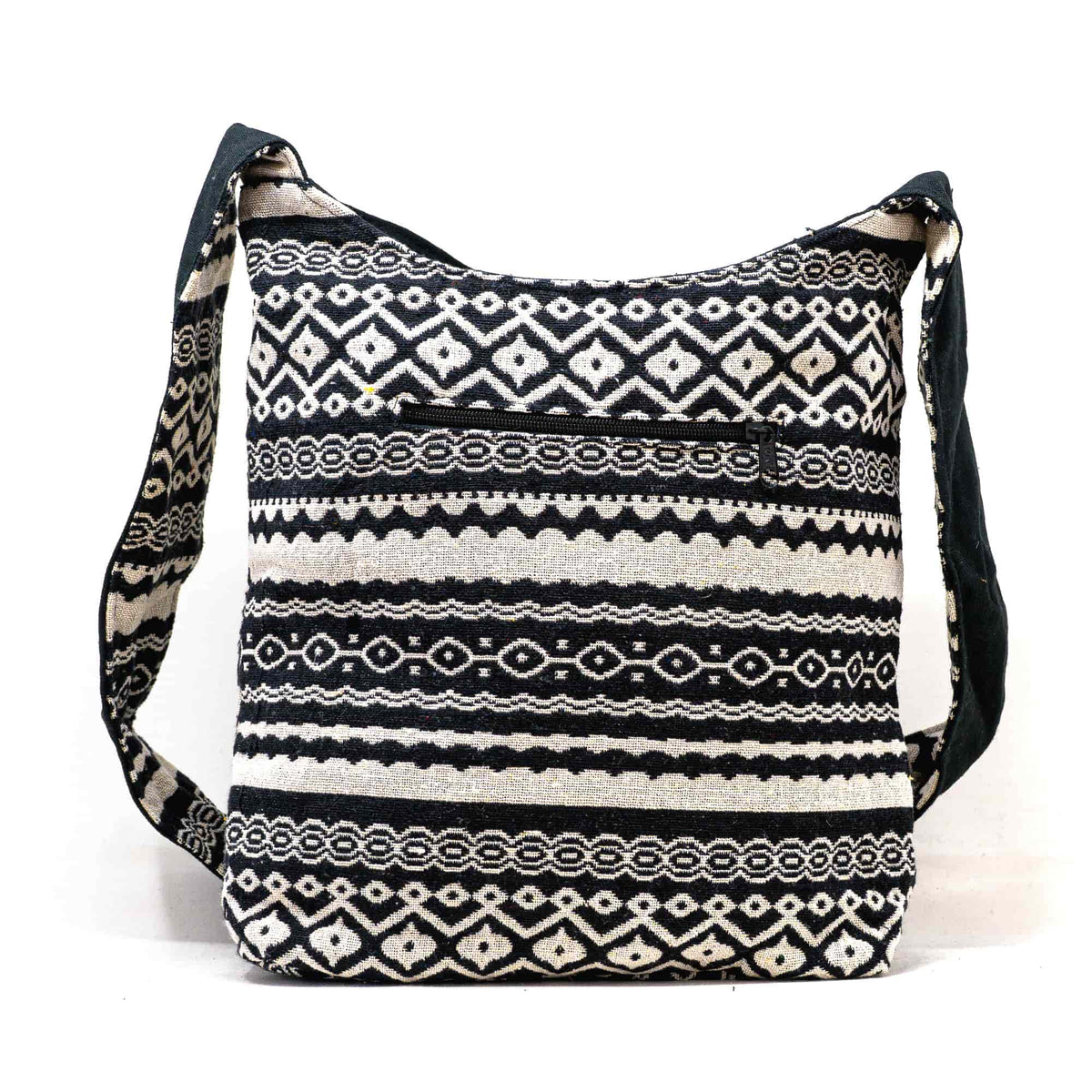 Aga’s Own Boho Umhängetasche - Festival Crossbody Handtasche für Damen, Ethnisch Baumwollschultertasche | Perfekt für Strandausflüge