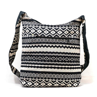 Aga’s Own Boho Umhängetasche - Festival Crossbody Handtasche für Damen, Ethnisch Baumwollschultertasche | Perfekt für Strandausflüge