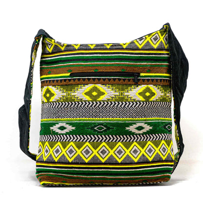 Aga’s Own Boho Umhängetasche - Festival Crossbody Handtasche für Damen, Ethnisch Baumwollschultertasche | Perfekt für Strandausflüge