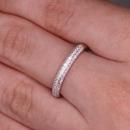 Aga’s Own Hypoallergene Zirkonia Silberringe - atemberaubender 925 Sterling Silberschmuck, Damenmode- Hochzeits, Verlobungs, Treue-Ringe- Silberne Zirkonia-Ringe- Das perfekte Geschenk für jeden Anlass