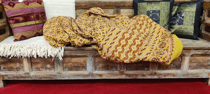 Cotton Rali Decke - Luxuriöse Handgedruckte Boho Tagesdecke 220x250 cm aus 100% Baumwolle – Perfekt als Kühldecke Bett, Sofaüberwurf, Couchdecke, Bettüberwurf und Wohn- &amp; Kuscheldecke – Leichte Sommerdecke in 6 Farben
