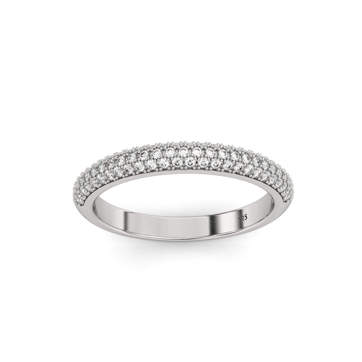 Aga’s Own Hypoallergene Zirkonia Silberringe - atemberaubender 925 Sterling Silberschmuck, Damenmode- Hochzeits, Verlobungs, Treue-Ringe- Silberne Zirkonia-Ringe- Das perfekte Geschenk für jeden Anlass