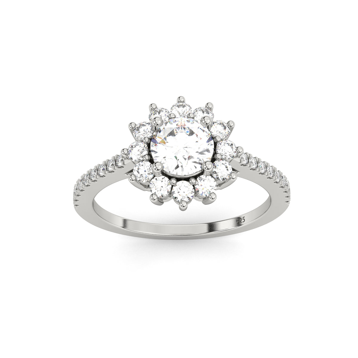 Aga’s Own Hypoallergene Zirkonia Silberringe - atemberaubender 925 Sterling Silberschmuck, Damenmode- Hochzeits, Verlobungs, Treue-Ringe- Silberne Zirkonia-Ringe- Das perfekte Geschenk für jeden Anlass