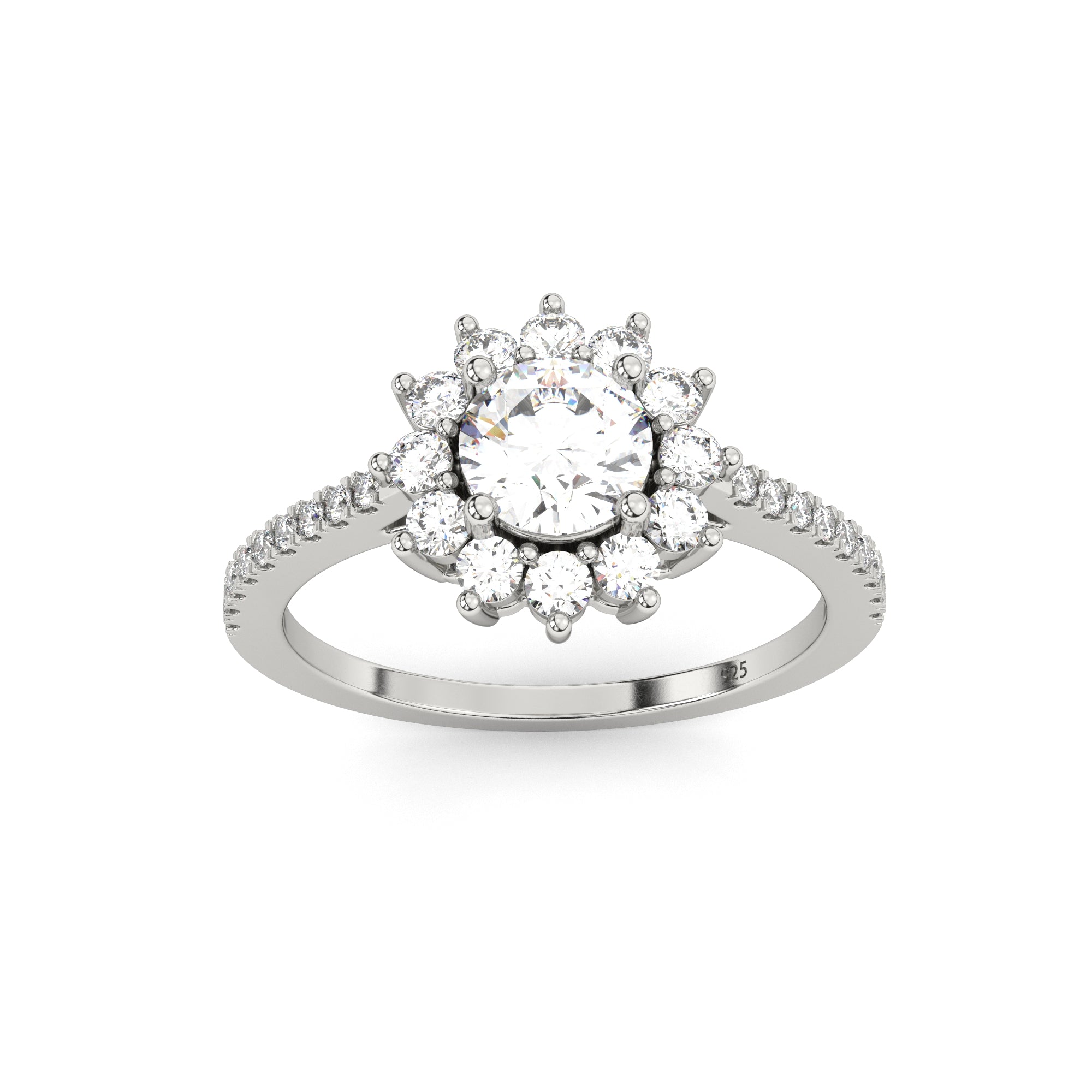 Aga’s Own Hypoallergene Zirkonia Silberringe - atemberaubender 925 Sterling Silberschmuck, Damenmode- Hochzeits, Verlobungs, Treue-Ringe- Silberne Zirkonia-Ringe- Das perfekte Geschenk für jeden Anlass