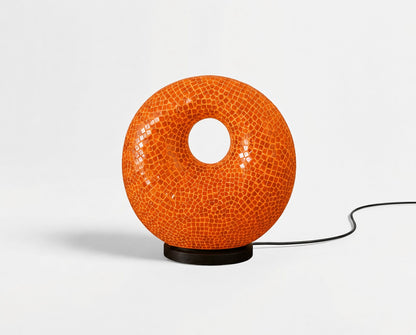 Mosaiklampe in Donut-Form