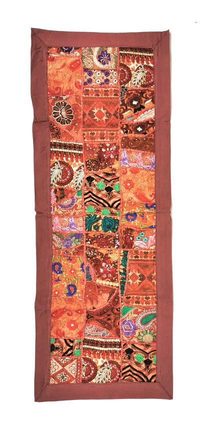 Tischläufer Wandbehang Tischdecke Indisch Stickerei Perlen Pailletten