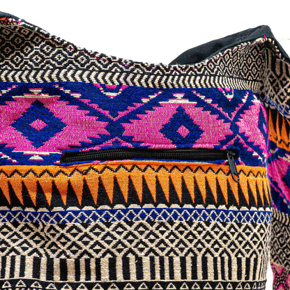 Aga’s Own Boho Umhängetasche - Festival Crossbody Handtasche für Damen, Ethnisch Baumwollschultertasche | Perfekt für Strandausflüge