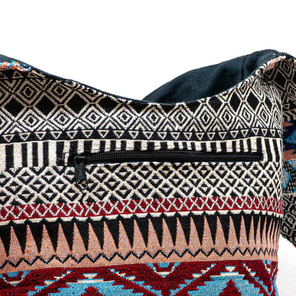 Aga’s Own Boho Umhängetasche - Festival Crossbody Handtasche für Damen, Ethnisch Baumwollschultertasche | Perfekt für Strandausflüge