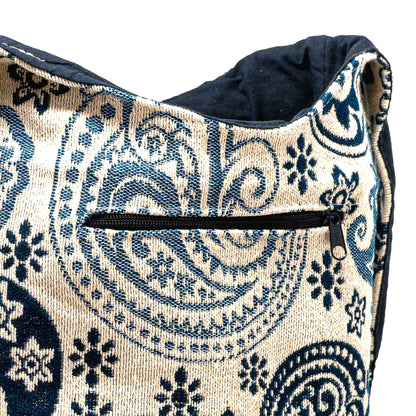 Aga’s Own Boho Umhängetasche - Festival Crossbody Handtasche für Damen, Ethnisch Baumwollschultertasche | Perfekt für Strandausflüge