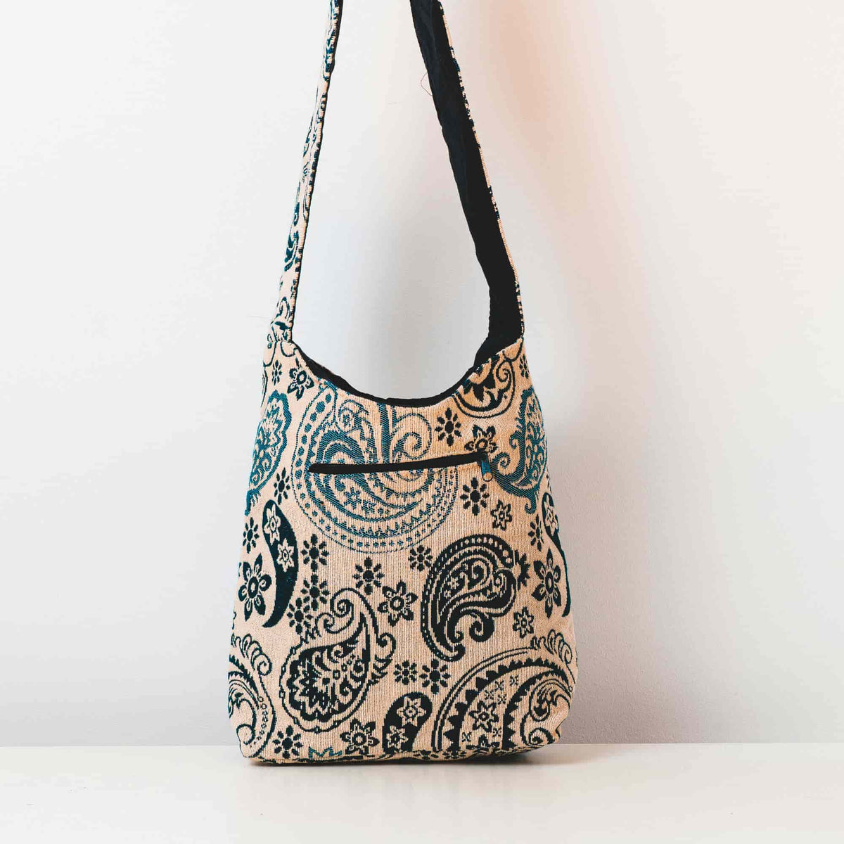 Aga’s Own Boho Umhängetasche - Festival Crossbody Handtasche für Damen, Ethnisch Baumwollschultertasche | Perfekt für Strandausflüge