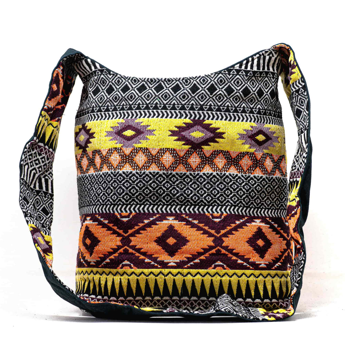 Aga’s Own Boho Umhängetasche - Festival Crossbody Handtasche für Damen, Ethnisch Baumwollschultertasche | Perfekt für Strandausflüge