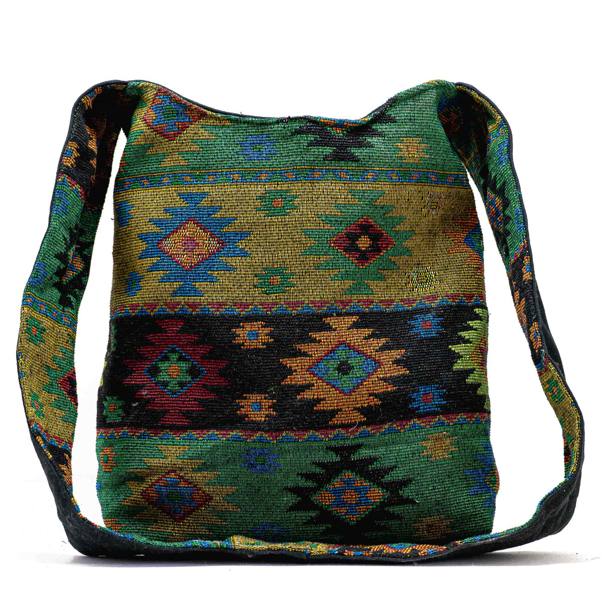 Aga’s Own Boho Umhängetasche - Festival Crossbody Handtasche für Damen, Ethnisch Baumwollschultertasche | Perfekt für Strandausflüge