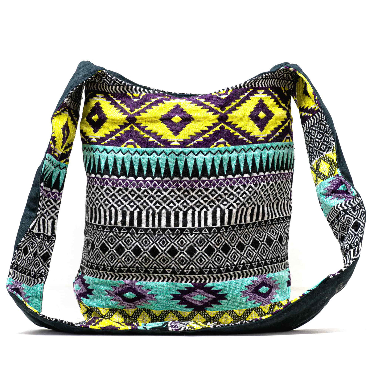 Aga’s Own Boho Umhängetasche - Festival Crossbody Handtasche für Damen, Ethnisch Baumwollschultertasche | Perfekt für Strandausflüge