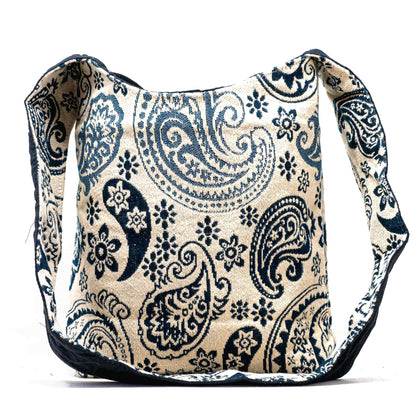 Aga’s Own Boho Umhängetasche - Festival Crossbody Handtasche für Damen, Ethnisch Baumwollschultertasche | Perfekt für Strandausflüge