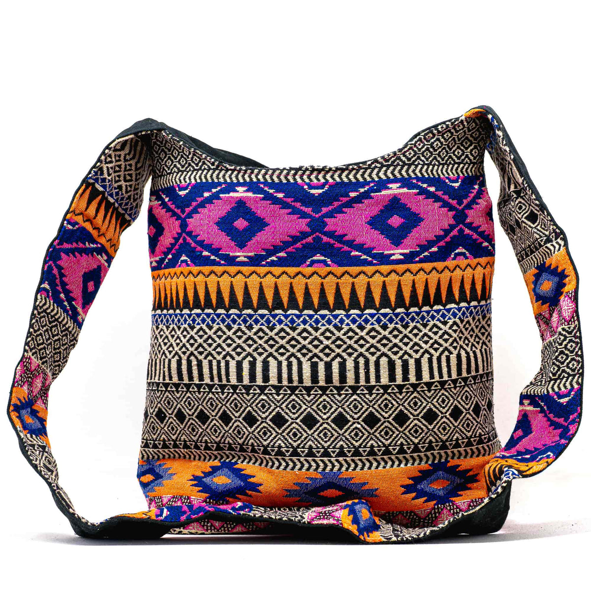 Aga’s Own Boho Umhängetasche - Festival Crossbody Handtasche für Damen, Ethnisch Baumwollschultertasche | Perfekt für Strandausflüge