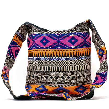Aga’s Own Boho Umhängetasche - Festival Crossbody Handtasche für Damen, Ethnisch Baumwollschultertasche | Perfekt für Strandausflüge