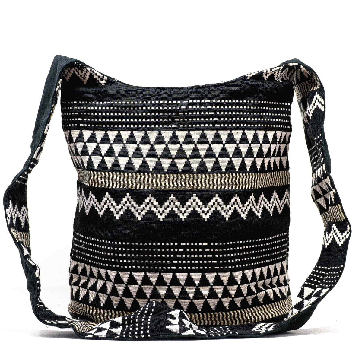 Aga’s Own Boho Umhängetasche - Festival Crossbody Handtasche für Damen, Ethnisch Baumwollschultertasche | Perfekt für Strandausflüge