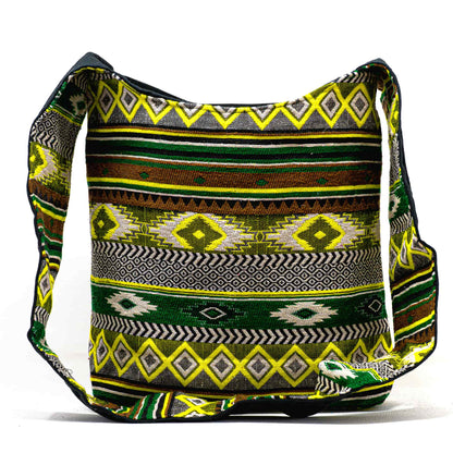 Aga’s Own Boho Umhängetasche - Festival Crossbody Handtasche für Damen, Ethnisch Baumwollschultertasche | Perfekt für Strandausflüge