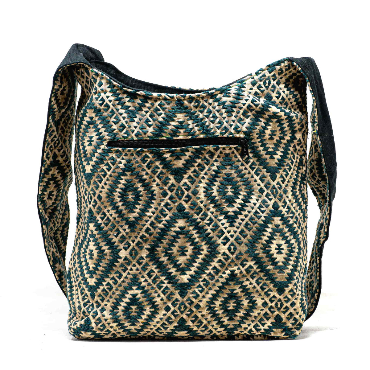 Aga’s Own Boho Umhängetasche - Festival Crossbody Handtasche für Damen, Ethnisch Baumwollschultertasche | Perfekt für Strandausflüge