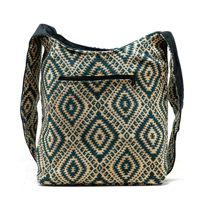 Aga’s Own Boho Umhängetasche - Festival Crossbody Handtasche für Damen, Ethnisch Baumwollschultertasche | Perfekt für Strandausflüge