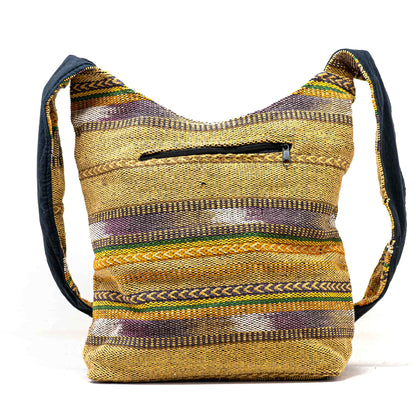 Aga’s Own Boho Umhängetasche - Festival Crossbody Handtasche für Damen, Ethnisch Baumwollschultertasche | Perfekt für Strandausflüge