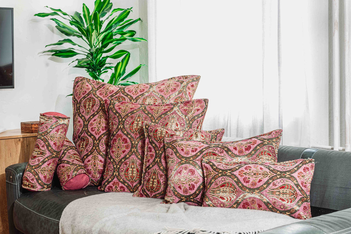 Kissenbezüge mit Paisley Muster – Rosa | Aga&