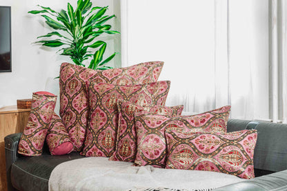 Kissenbezüge mit Paisley Muster – Rosa | Aga&