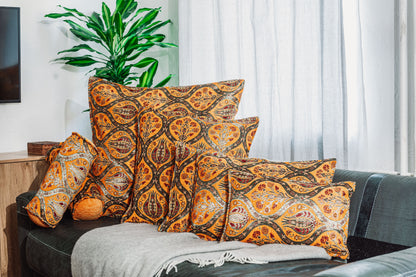 Kissenbezüge mit Paisley Muster - Orange | Aga&