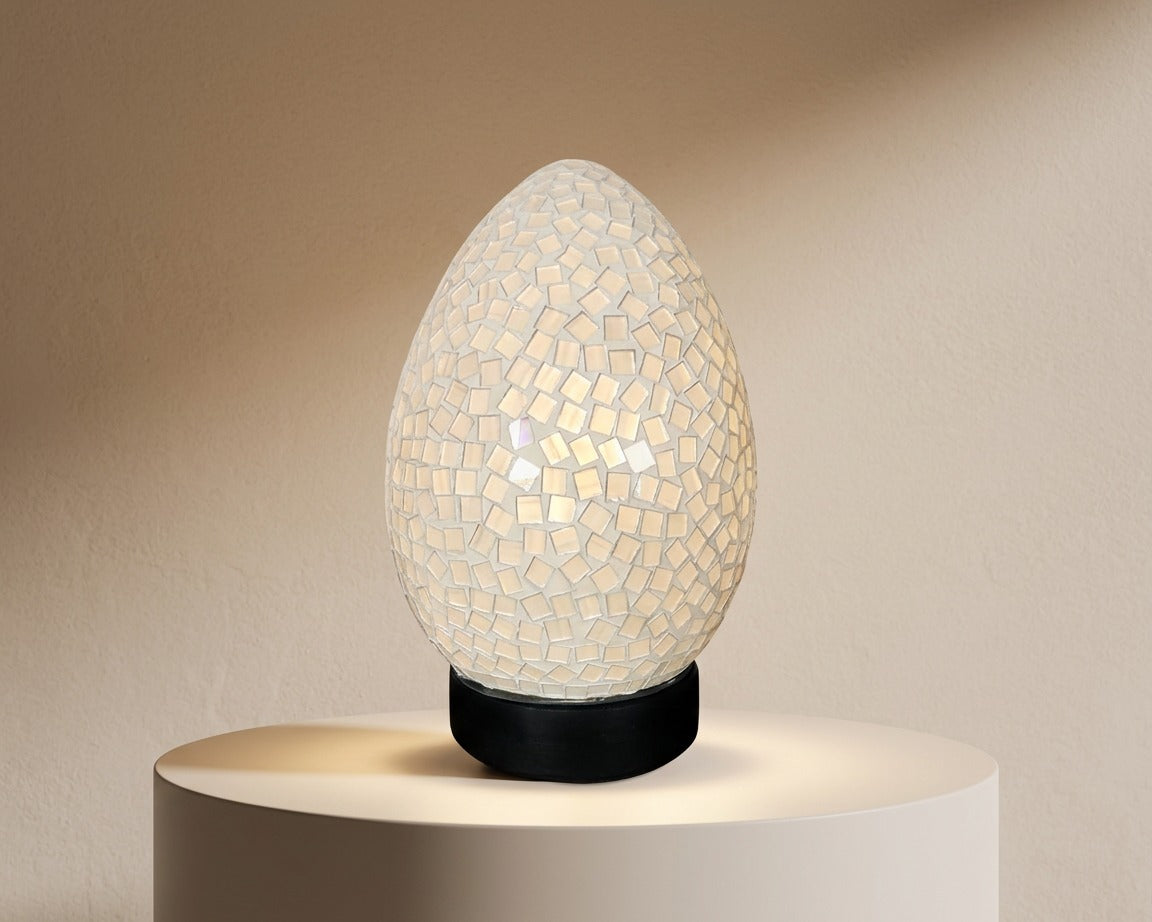 Wunderschöne Mosaiklampen in Ei-Form – In 11 Farben und 4 Größen erhältlich