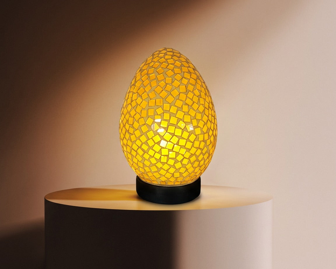 Wunderschöne Mosaiklampen in Ei-Form – In 11 Farben und 4 Größen erhältlich