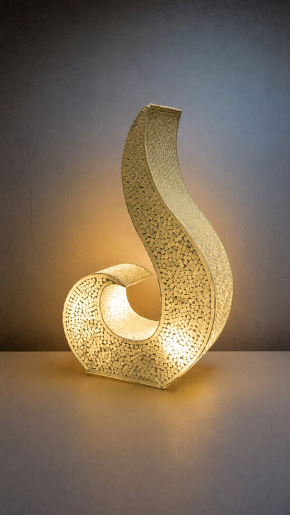 Faszinierende Mosaiklampen in Flammenform – In 5 Farben erhältlich