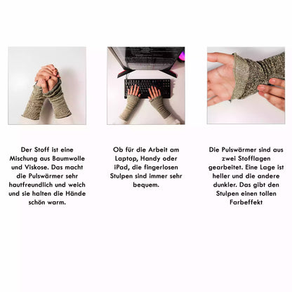 Gothic Kleidung Accessoires: Armstulpen Dunkel Weinrot Lang &amp; Dehnbar