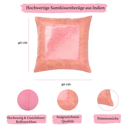 Samt- &amp; Brokat Kissenbezug