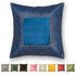 Ethnic boho cushion cover 30x30 cm Green cotton linen oriental patchwork decorative couch pillow