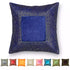 Bohemian cushion cover 50x50 cm Brown velvet cotton ethnic boho decorative pillow