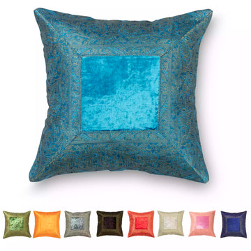 Indien Kissen Kissenbezug, boho Dekokissen, viele Farben, Indien  Kissenbezug, Kissenhülle bunt, indisch orientalisch, Patchwork