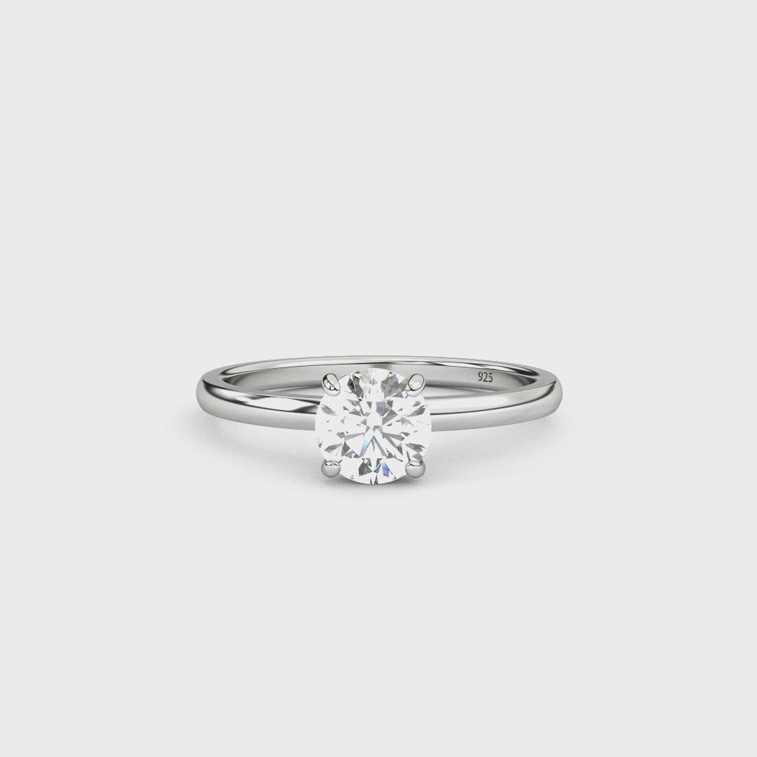 Aga’s Own Hypoallergene Zirkonia Silberringe - atemberaubender 925 Sterling Silberschmuck, Damenmode- Hochzeits, Verlobungs, Treue-Ringe- Silberne Zirkonia-Ringe- Das perfekte Geschenk für jeden Anlass